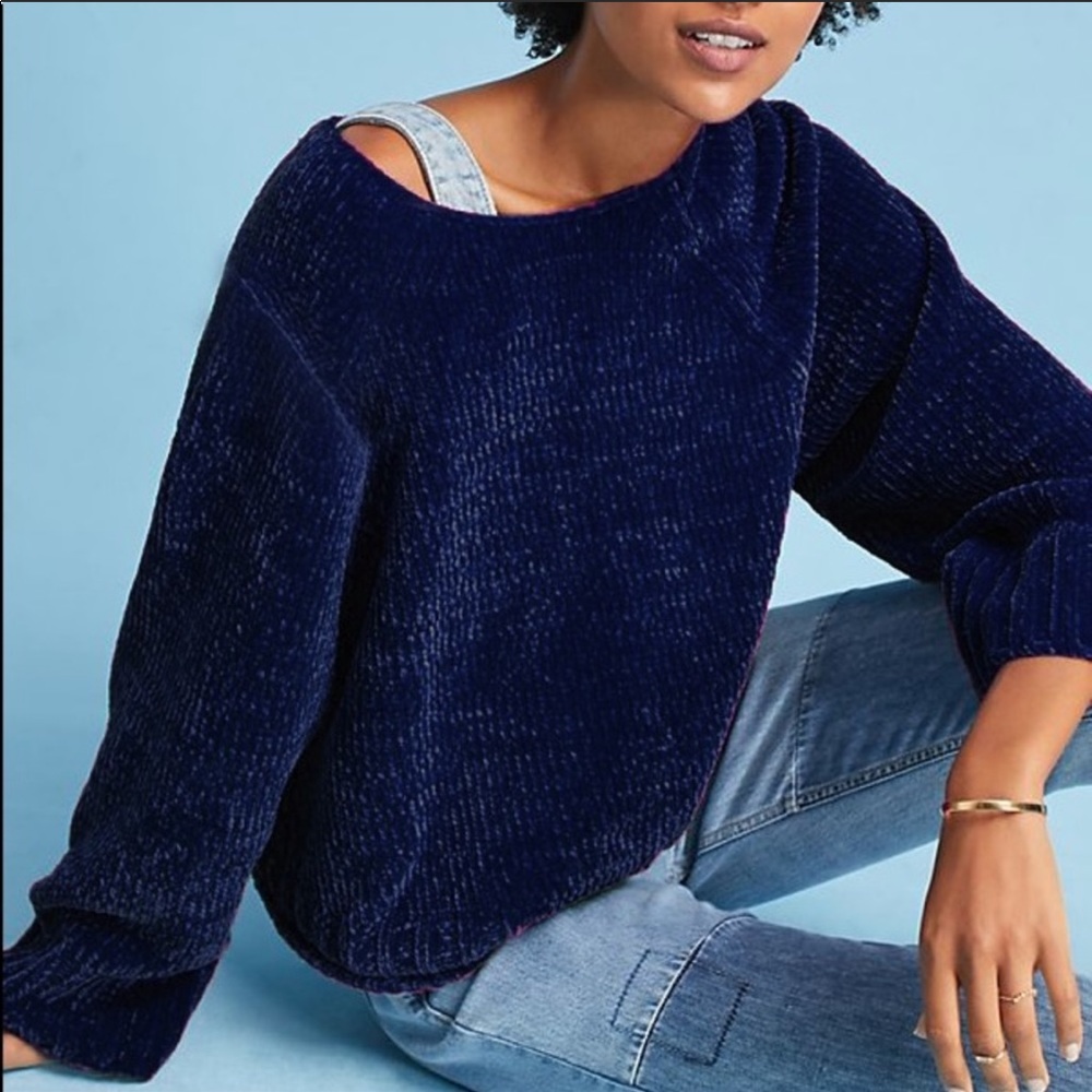 Anthropologie Sanctuary Chenille Pullover